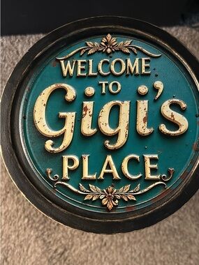 Personalized Drink Table - “Gigi’s Place” - Cozy Coffee Table Stand -Small Space